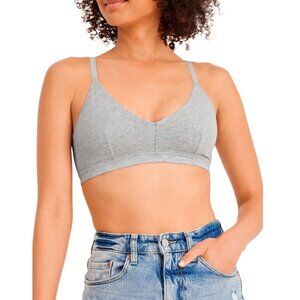 JOCKEY Grey Heather Organic Cotton Blend Bralette